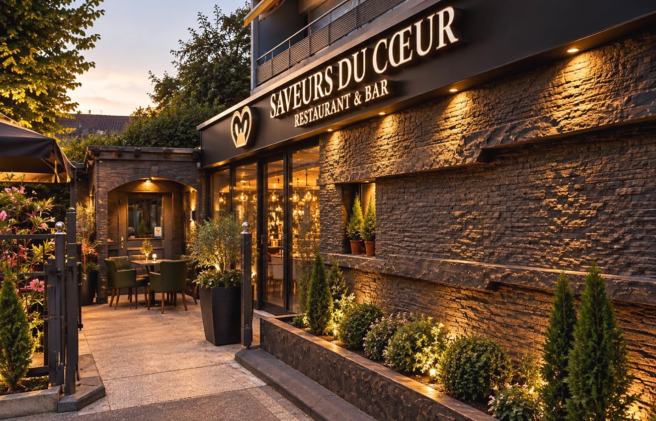 L’entrée du restaurant
