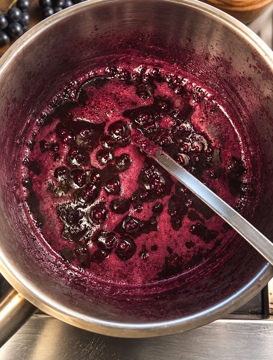 Réduction de raisin en cuisine
