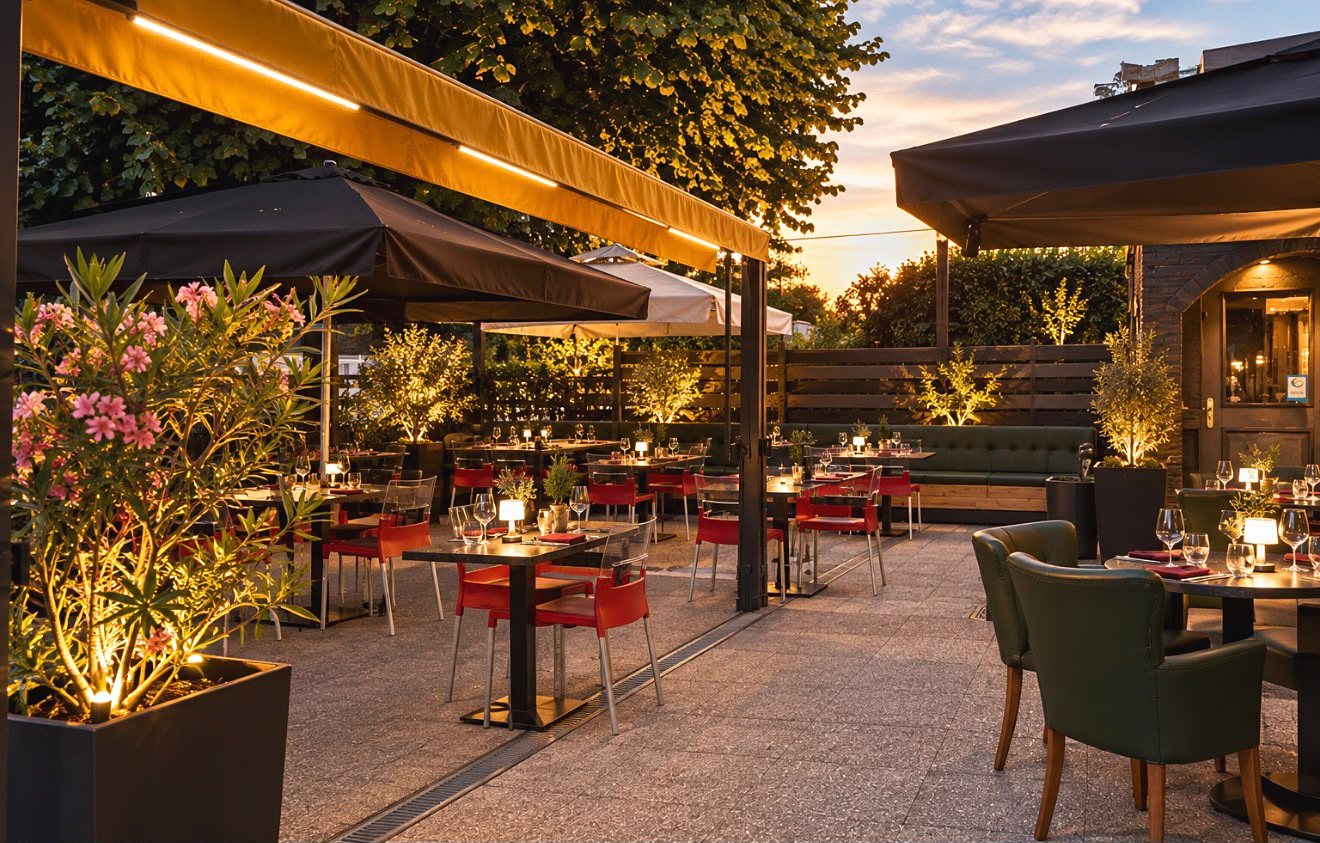 La terrasse au crépuscule